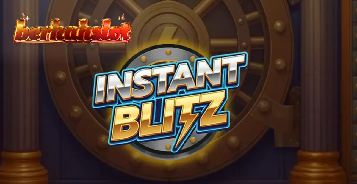 Tampilan visual slot Instant Blitz dengan tema brankas neon